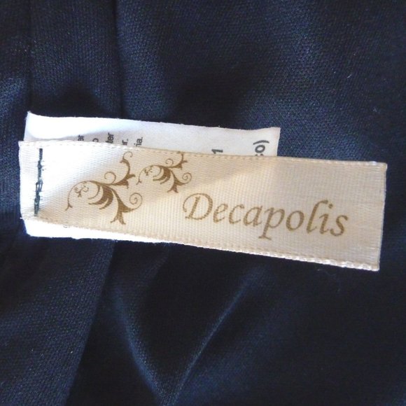 DECAPOLIS One Shoulder Small Black Dress - Picture 6 of 7